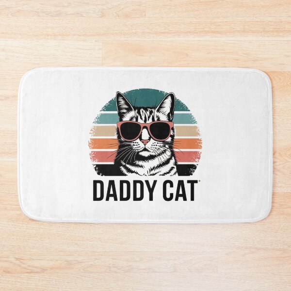 Item preview, Cool Daddy Cat T-Shirt: Stylish Cat with Sunglasses & Retro Stripes designed and sold by masteryStore.