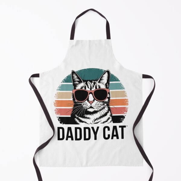 Item preview, Cool Daddy Cat T-Shirt: Stylish Cat with Sunglasses & Retro Stripes designed and sold by masteryStore.