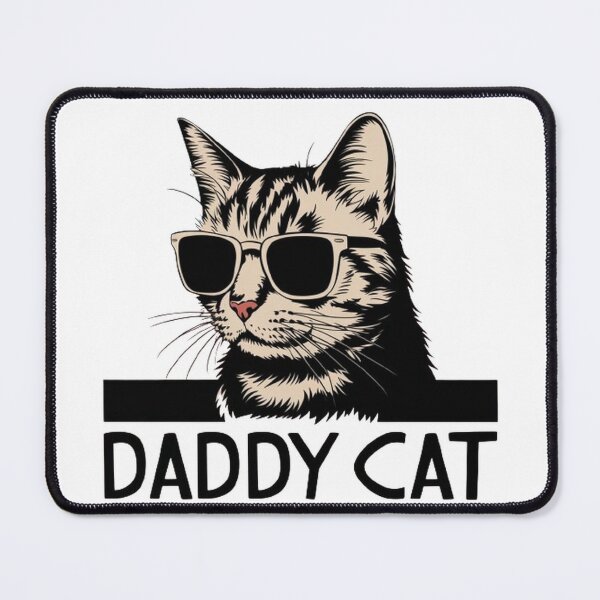 Item preview, Cool Daddy Cat T-Shirt: Stylish Cat with Sunglasses & Retro Stripes designed and sold by masteryStore.