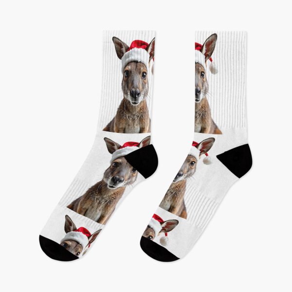 Item preview, Funny Wallaby Wearing Christmas Hat designed and sold by LazyOwlStore.