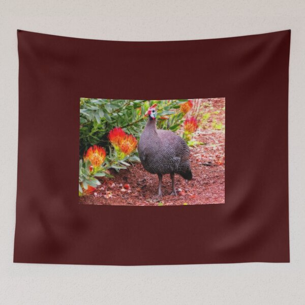 Item preview, Guineafowl & Protea flowers, Kirstenbosch National Botanical Garden, Cape Town, South Africa designed and sold by vadim19.