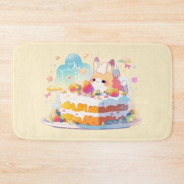 Item preview, Llama eating an ice cream strawberry cake designed and sold by WoollenLlama.