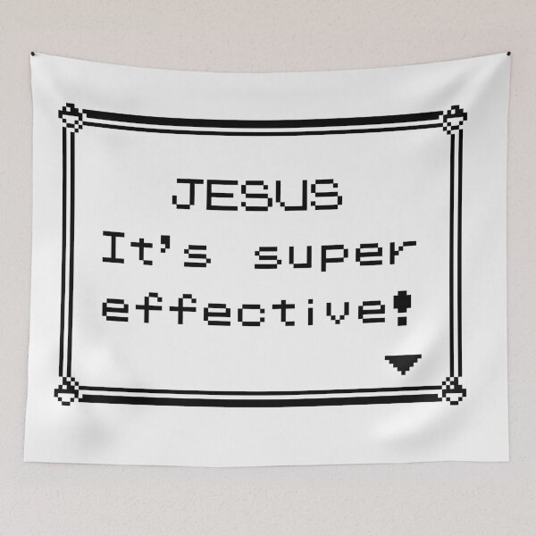Item preview, Take Your Faith to the Next Level with the 'Jesus: It's Super Effective!' Design designed and sold by GeekLook.