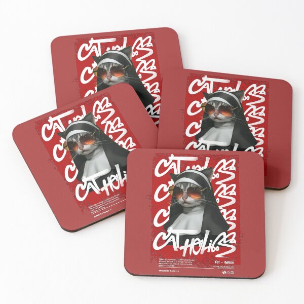 Item preview, Cat-holics - The Coolest Nun in Town designed and sold by BaKaT-s.