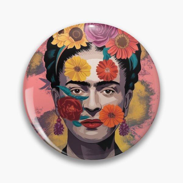 Item preview, A colorful Portrait of Frida Kahlo designed and sold by NiRia Spot.