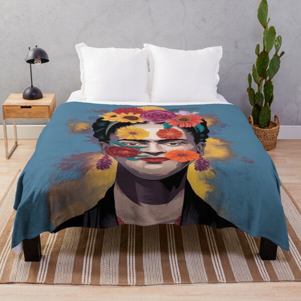 Item preview, A colorful Portrait of Frida Kahlo designed and sold by NiRia Spot.