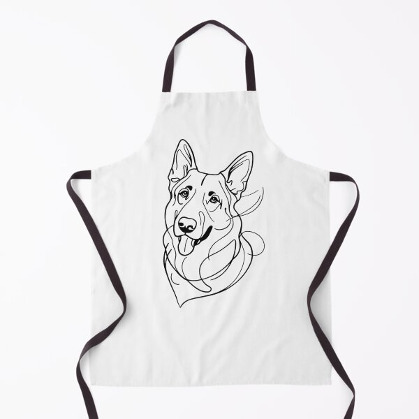 Item preview, German Shepherd Dog Head Drawing designed and sold by FreeStyleTrend.