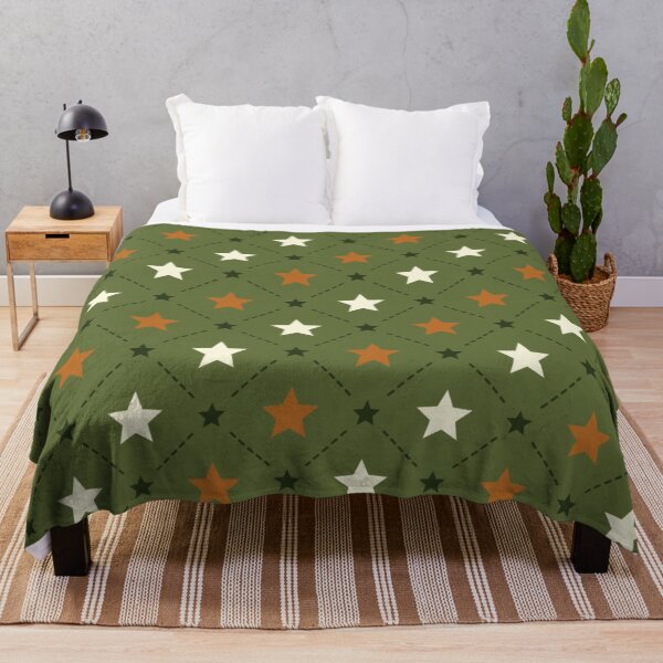 Item preview, STAR PRINT WITH GREEN BACKGROUND designed and sold by larissa-myrie.
