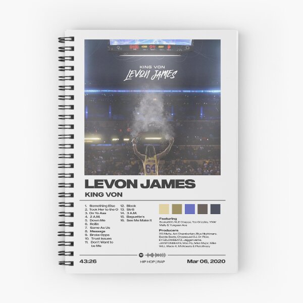 Item preview, Levon James by King Von Album Poster designed and sold by FourthWall Prints.