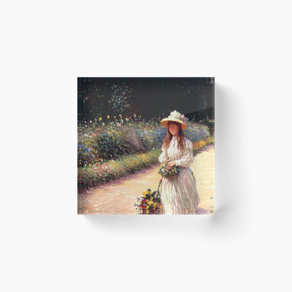 Aperçu de l'œuvre Jeune fille au jardin de Giverny - Beauté et innocence créée et vendue par artdesignsnow.
