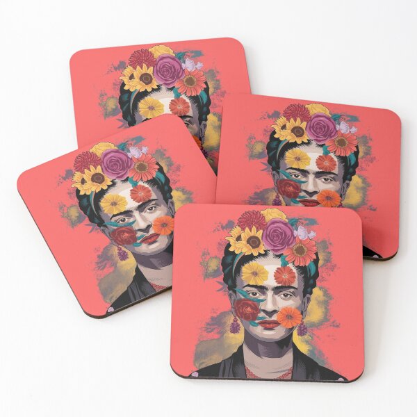 Item preview, A colorful Portrait of Frida Kahlo designed and sold by NiRia Spot.