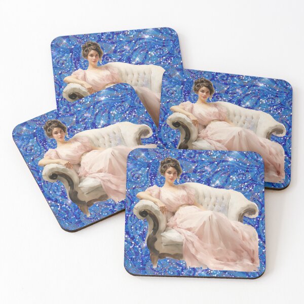 Item preview, Sophisticated Lady in Glowing Blue Setting designed and sold by AlexeyevZurga.