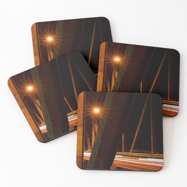 Item preview, Old Hawkesbury River Bridge long exposure at night designed and sold by numberchic.