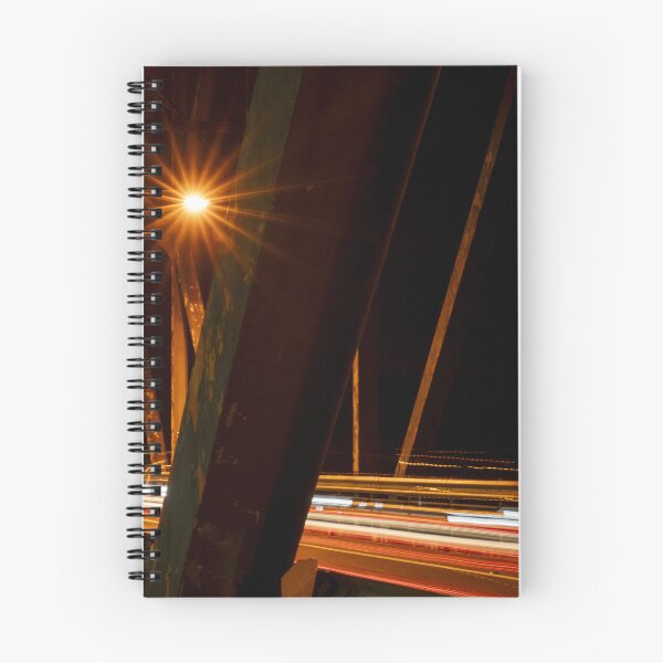 Item preview, Old Hawkesbury River Bridge long exposure at night designed and sold by numberchic.