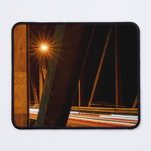 Item preview, Old Hawkesbury River Bridge long exposure at night designed and sold by numberchic.