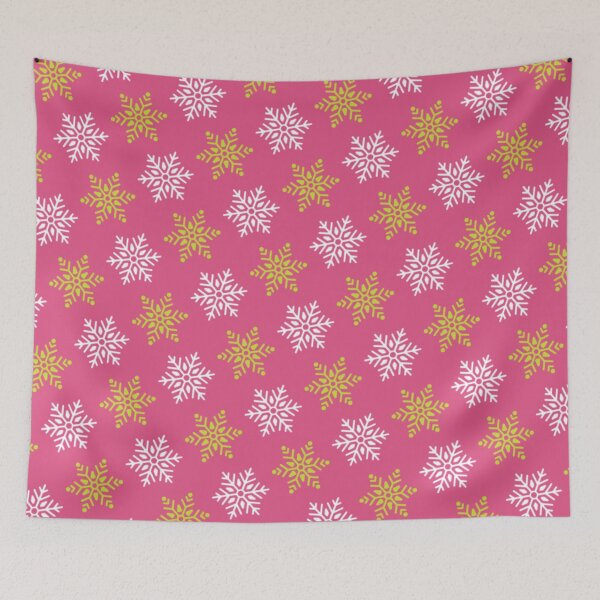 Item preview, SNOWFLAKE PATTERN IN PINK designed and sold by larissa-myrie.