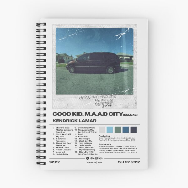 Item preview, Good Kid, M.A.A.D City by Kendrick Lamar Album Poster designed and sold by FourthWall Prints.