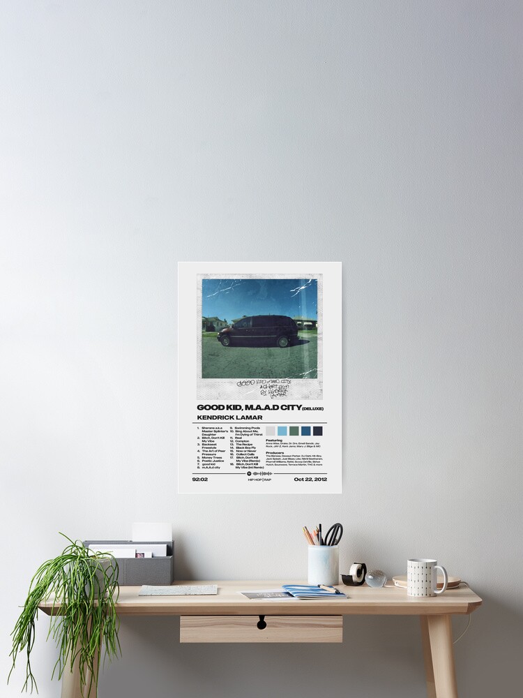 Good Kid, M.A.A.D City by Kendrick Lamar Album Poster Poster