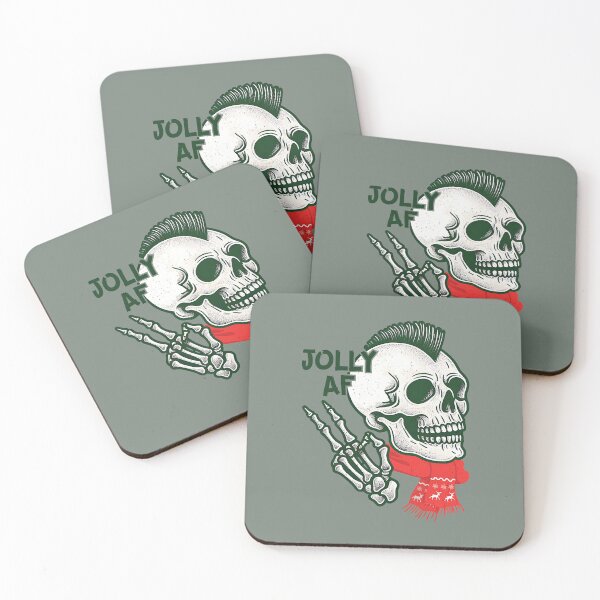 Item preview, Jolly Af Christmas Skeleton  designed and sold by CreepyCornerArt.