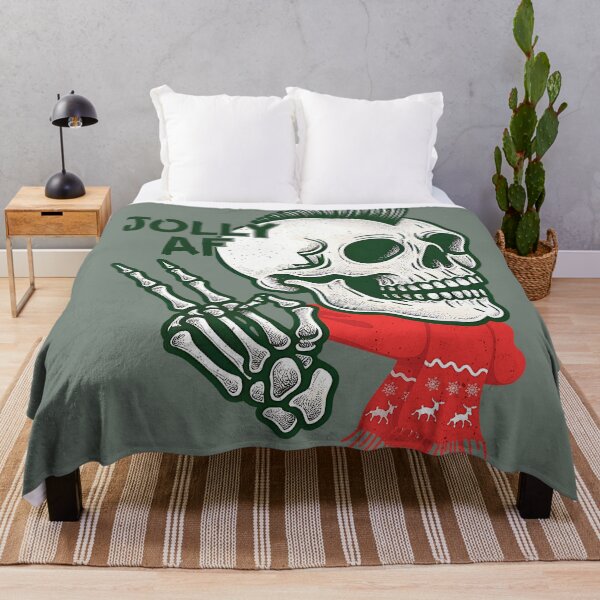 Item preview, Jolly Af Christmas Skeleton  designed and sold by CreepyCornerArt.
