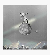 Space Football Photographic Print