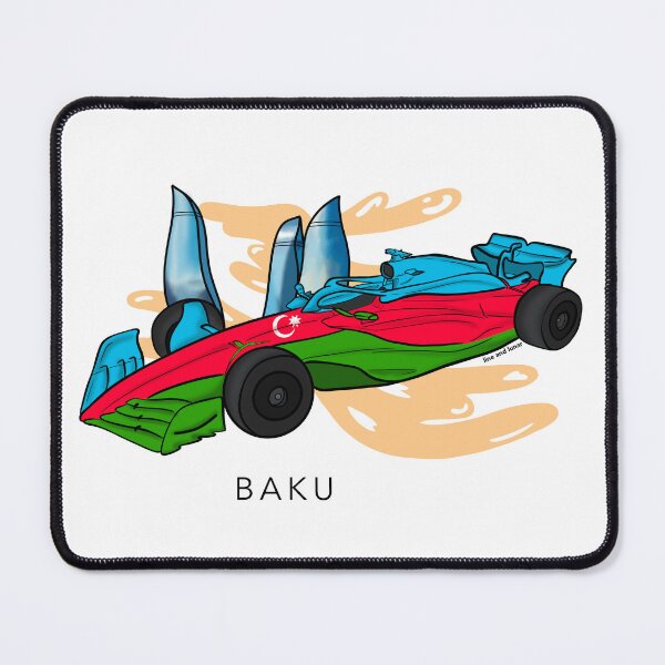 Item preview, F1 - AZERBAIJAN (with writing) designed and sold by lineandlunar.