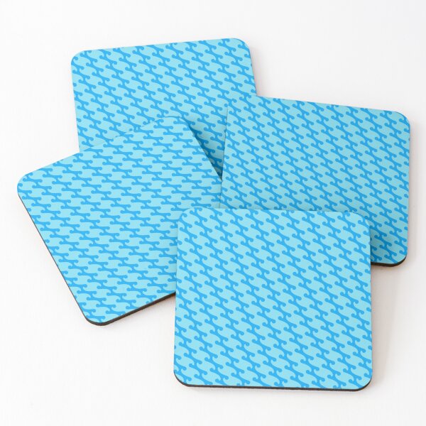 Item preview, WAVE PATTERN IN LIGHT BLUE AND SKY BLUE designed and sold by larissa-myrie.