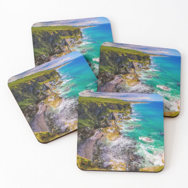 Item preview, MajesticCliffs and Turquoise Sea, North Coast of Northern Ireland designed and sold by KMNscapes – Ireland Prints & Beyond.