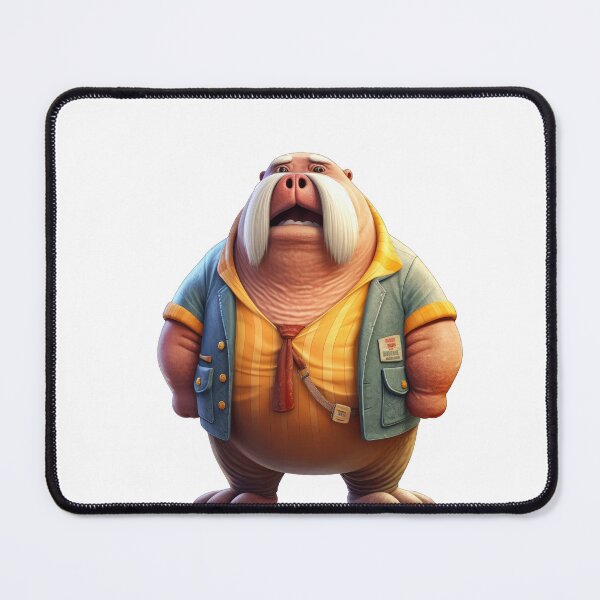 Item preview, Cartoon Walrus in Casual Attire designed and sold by Sillytoe.