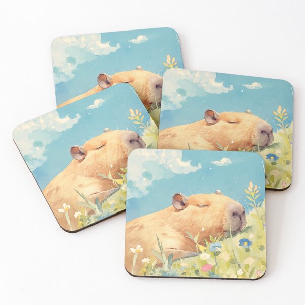 Item preview, Capybara Power Nap designed and sold by AshiraCreations.