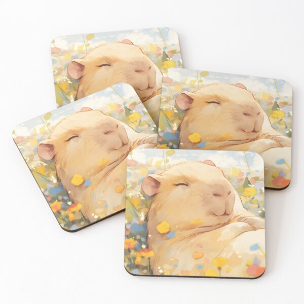 Item preview, Capybara Resting in Peaceful Pastures designed and sold by AshiraCreations.