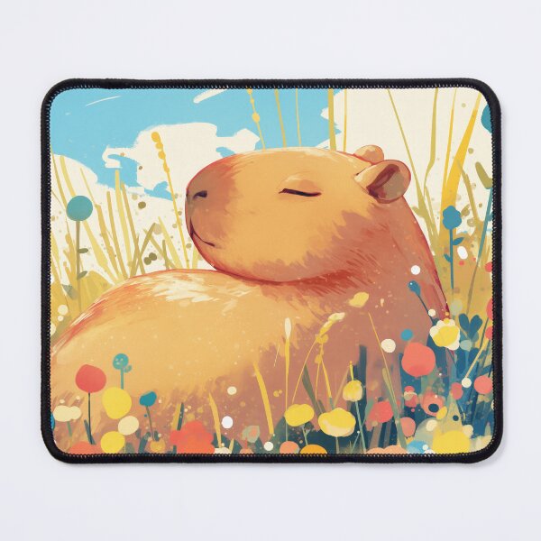 Item preview, Capybara in a Field of Dreams designed and sold by AshiraCreations.