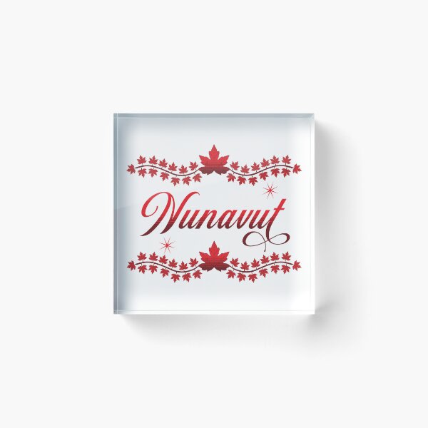 Item preview, Nunavut Canada in a Big Bold and Red Design from Tjays on a Cool designed and sold by TJays.