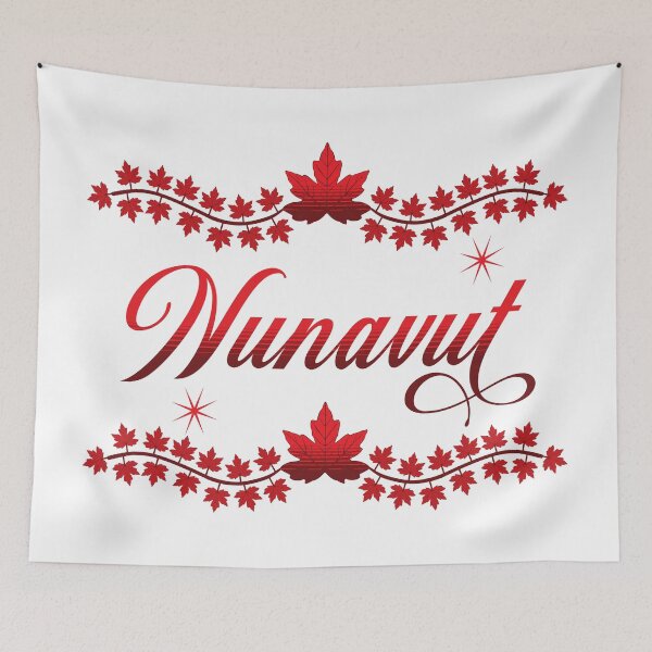 Item preview, Nunavut Canada in a Big Bold and Red Design from Tjays on a Cool designed and sold by TJays.