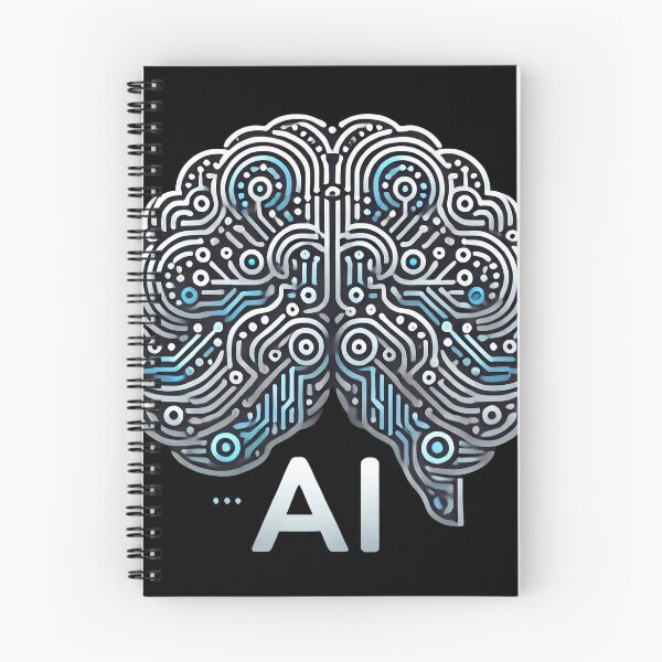 Item preview, Intricate Brain Design with AI Text designed and sold by tarmiziwartani.