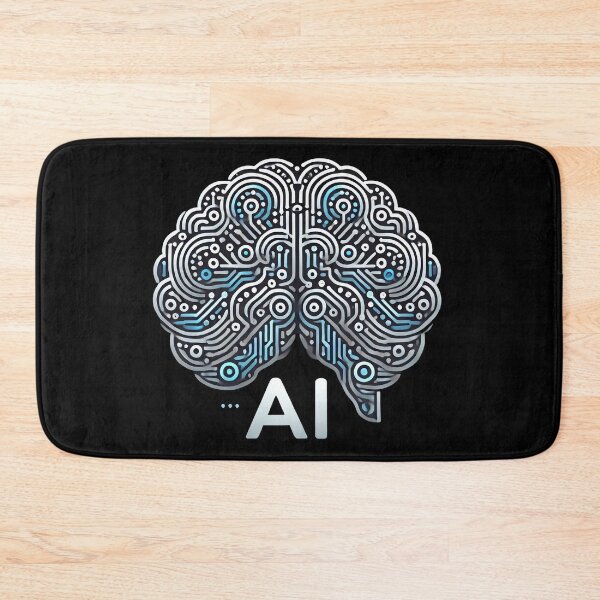 Item preview, Intricate Brain Design with AI Text designed and sold by tarmiziwartani.