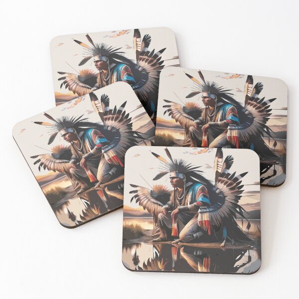 Item preview, Native American Warrior designed and sold by BelleRiviera.