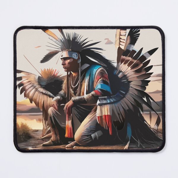 Item preview, Native American Warrior designed and sold by BelleRiviera.