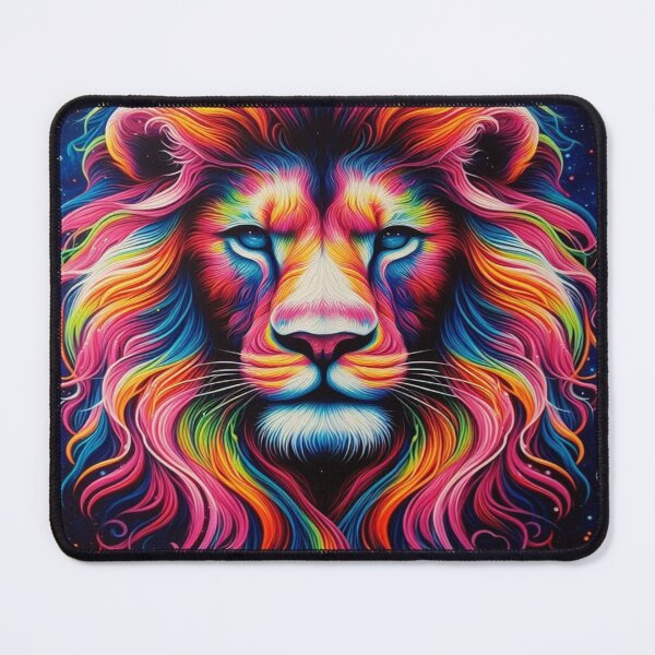 Item preview, How a colorful painting captures the majestic beauty of a lion designed and sold by FotoworldEdel.