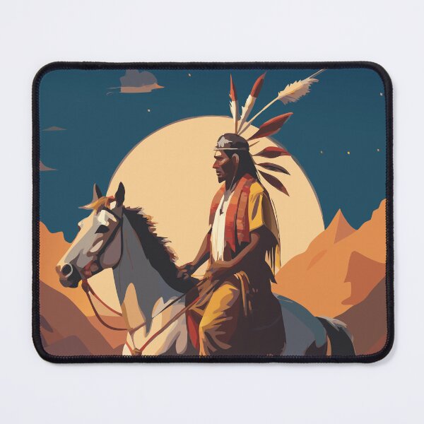 Item preview, Native American warrior on a horse designed and sold by BelleRiviera.