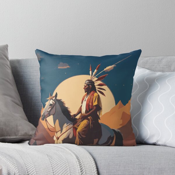 Item preview, Native American warrior on a horse designed and sold by BelleRiviera.