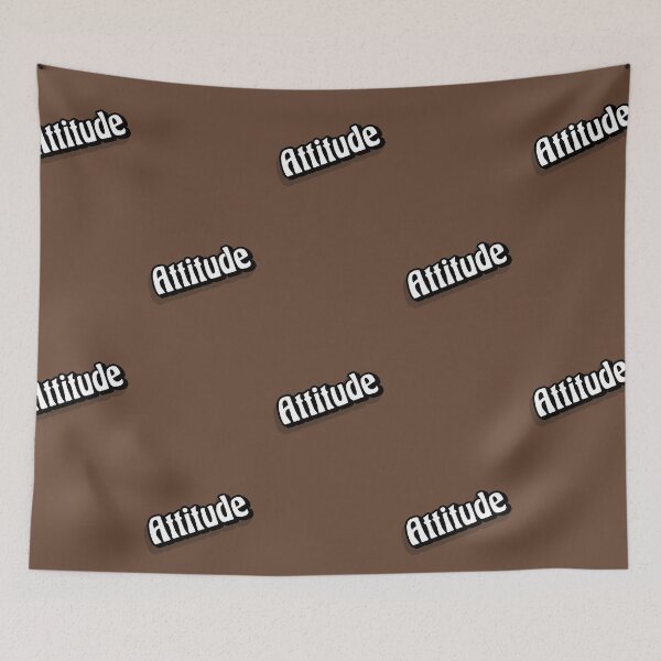 Item preview, 'Attitude' 3D shading typography designed and sold by trepiu.