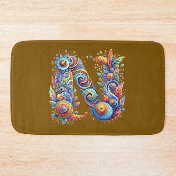 Item preview, Letter N. abc. Alphabet. Floral N in Full Bloom designed and sold by Ihor Ivanov.