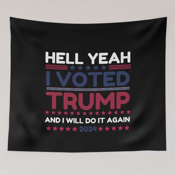 Item preview, Hell Yeah I Voted Trump And I Will Do It Again designed and sold by Only Legends.