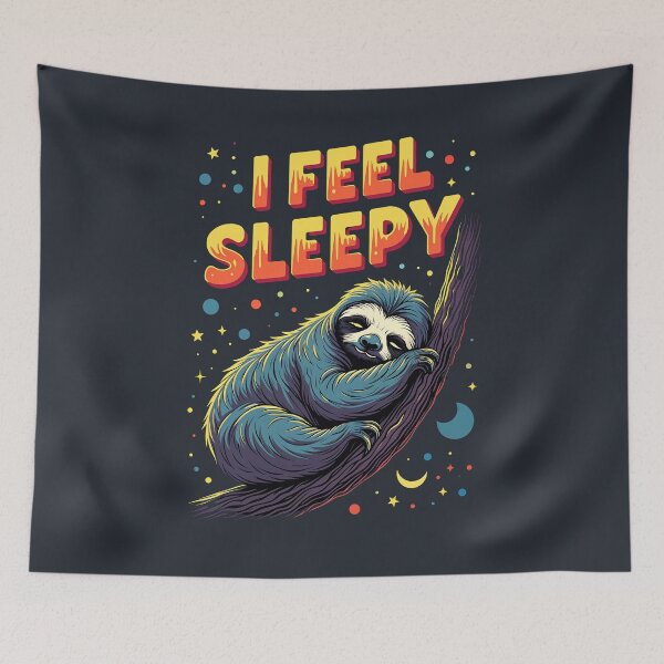 Item preview, Sleepy Sloth - Cute and Cozy Night Vibes designed and sold by Taans-Creation.