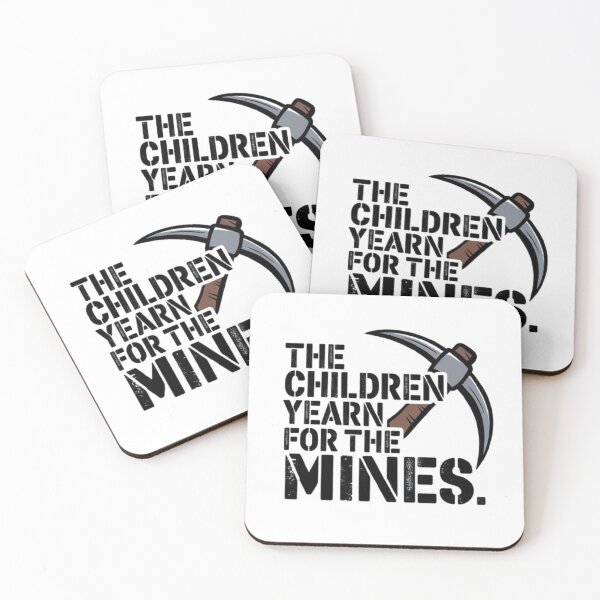 Item preview, The Children Yearn for the Mines - Dark Humor Art designed and sold by ChicTeeLab.
