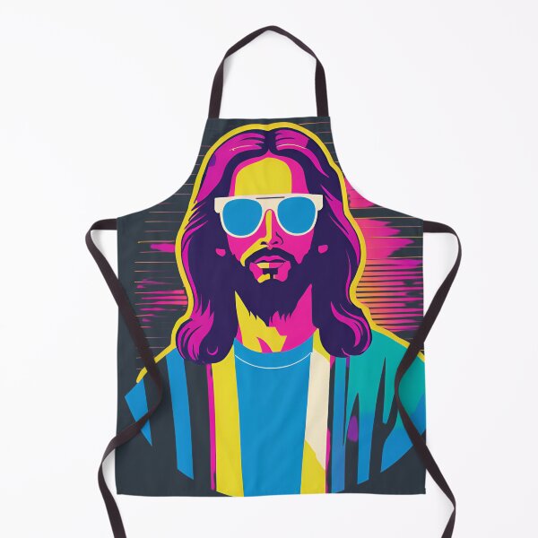 Item preview, Heavenly Cool Jesus with Retro Sunglasses Pop Art T-Shirt D16 designed and sold by pixelandcrafted.