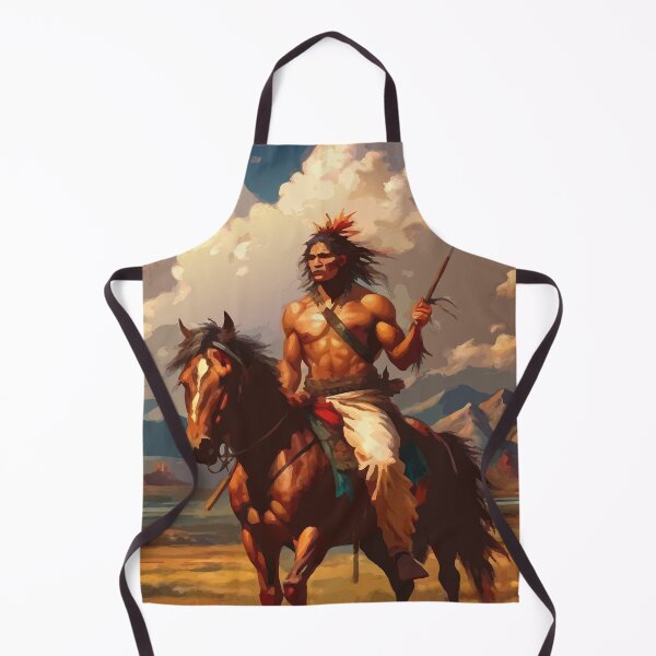 Item preview, Native American warrior on a horse designed and sold by BelleRiviera.