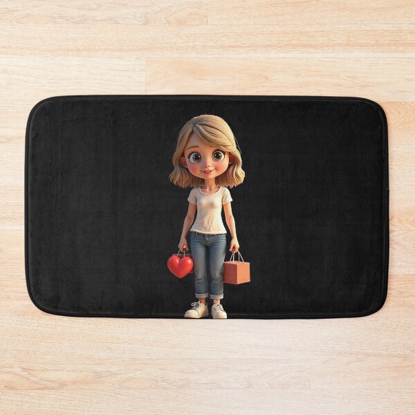Item preview, Swift-Inspired 3D Girl with Heart Balloon designed and sold by eliteandhonor.