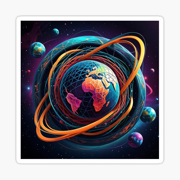 Quantum Entanglement and Earth Pegatina